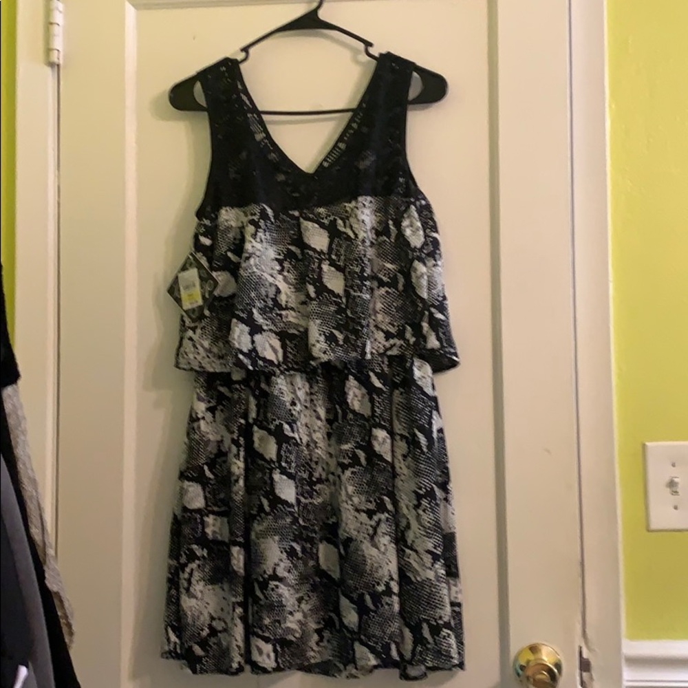 Snake print dress